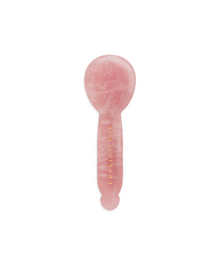 Rosenquarz Gua Sha Augenmassagegerät – Gesichtsreflektologie, Crystallove - 1