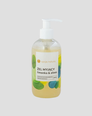 Duschgel für Körper und Gesicht Limette &amp; Aloe 100% natürlich Opcja Natura