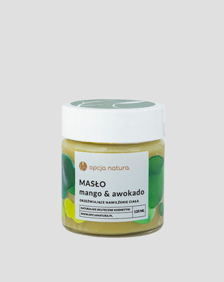 Körperbutter für trockene, geschädigte und sonnenverbrannte Haut Mango &amp; Avocado Opcja Natura