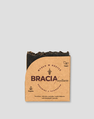 Antibakterielle und antimykotische Seife in Stückform Borowina mit Tatarak Bracia Mydlarze - 1