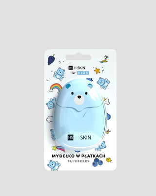 Seifenflocken für Kinder blau Blueberry HiSkin for Kids 50 Stück