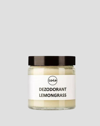 Erfrischendes ökologisches Deodorant in Cremeform mit Natron Lemongrass La-Le
