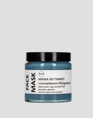 Lifting-Gesichtsmaske mit Bioferment aus Algen, Coenzym Q10 und Granatapfelextrakt La-Le