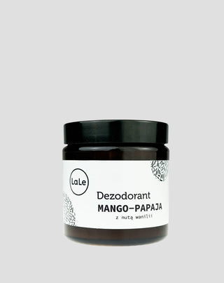 Ökologischer Deodorant-Creme - Mango-Papaya mit Vanillenote für ein langanhaltendes Frischegefühl La-Le
