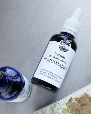 Serum für die Kopfhaut zur Förderung des Haarwuchses mit einer Mischung aus indischen Kräutern BIOUP_2
