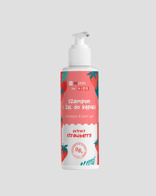 Shampoo und Duschgel 2in1 für Kinder mit Erdbeerduft HiSkin - 1