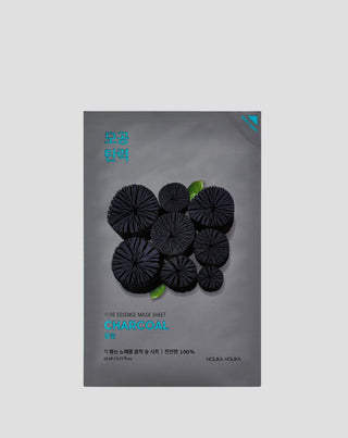 Eine Maske am Baumwollsaum mit Pure Essence Aktivkohle-Extrakt Holika Holika - 1