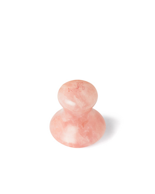 Gesichtsmassagepilz aus natürlichem Rosenquarz, Crystallove - 2