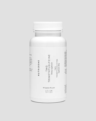 Trimethylglycin Betain TMG für den Homocystein-Stoffwechsel und Unterstützung des Herz-Kreislauf-Systems Nutridome 60 Stück