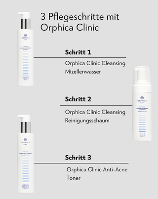 Gesichtstoner gegen Akne mit Niacinamid und Azelainsäure Anti-Acne Orphica Clinic 200 ml - 4