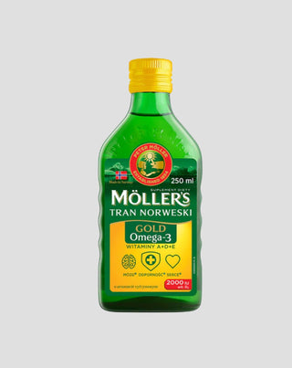 Gold Moller's Norwegischer Lebertran mit Zitrone und 2000 IE Vitamin D3