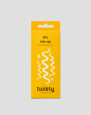 Vertikaler Kamm zum Aufbau von Volumen und Anheben von lockigem Haar Twisty