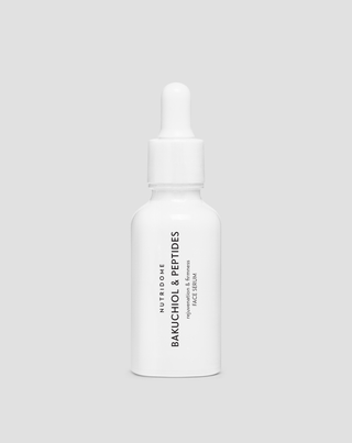Serum mit Bakuchiol und Peptiden gegen Falten und für straffere Haut, pflanzliche Retinol-Alternative von Nutridome