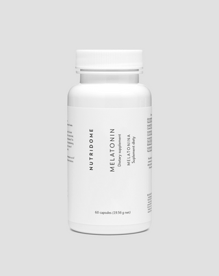 Melatonin 1 mg Kapseln zur Unterstützung des Einschlafens und gesunden Schlafs 60 Kapseln Nutridome