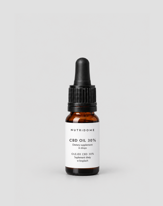 CBD-Öl 30% in Tropfen, Broad Spectrum ohne THC mit CBG und CBN Nutridome