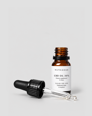 CBD-Öl 30% in Tropfen, Broad Spectrum ohne THC mit CBG und CBN Nutridome