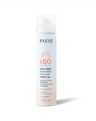 Ultraleichter schützender Make-up-Nebel mit Sonnenschutz SPF50 Paese - 1