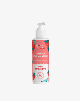 2 in 1 Körpershampoo und Gel für Kinder mit dem Erdbeerduft HiSkin - 1