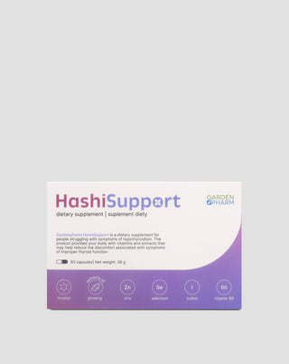 Nahrungsergänzungsmittel bei Schilddrüsenunterfunktion und Hashimoto HashiSupport Gardenpharm 60 Kapseln