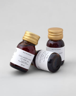 Kollagen-Shot flüssig 12.000 mg mit Vitaminen, Nahrungsergänzung Nutridome 30 ml
