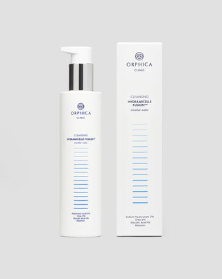 Mizellenwasser zur Make-up-Entfernung und Reinigung für empfindliche und zu Akne neigende Haut mit Urea, Hyaluronsäure und Glykolsäure Cleansing Orphica Clinic 200 ml